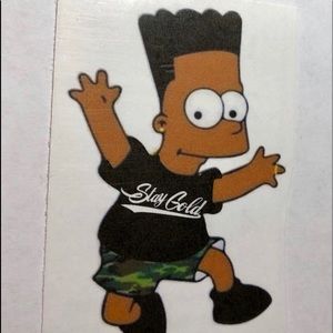 Stay Gold Brown Bart Sticker